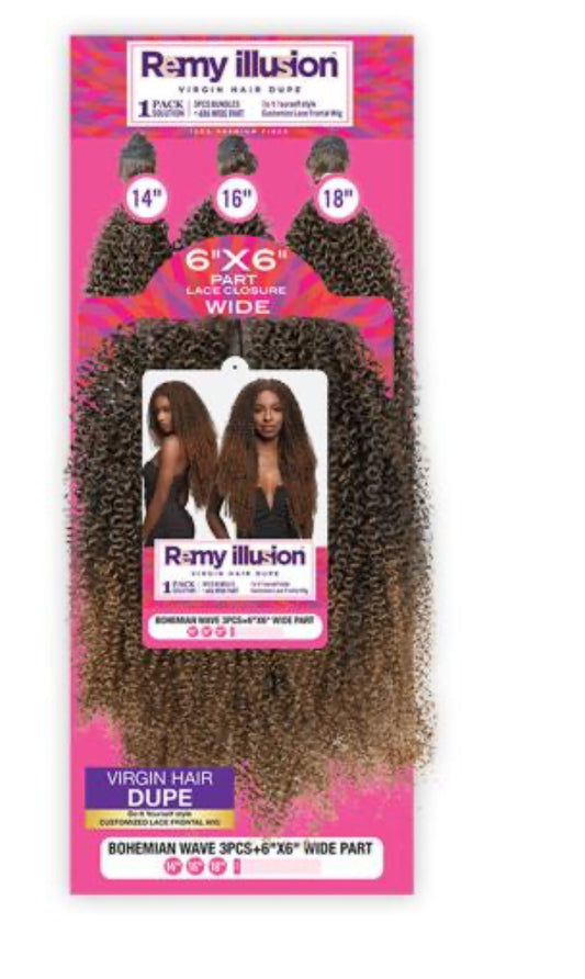 Janet Collection Remy Illusion Bohemian Wave